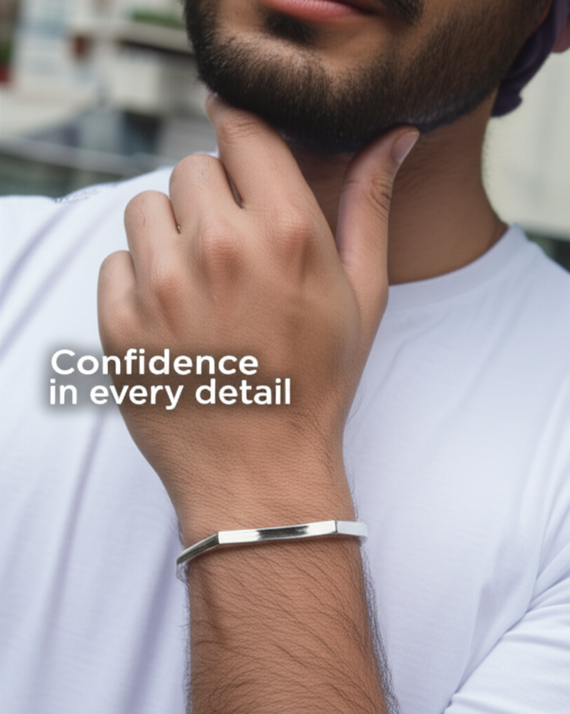 Stainless Steel Cuff Bracelet  – Minimalist & Modern Design